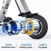 TopMate ES35 Powered Mobility Scooter 3 Wheels Foldable Trike with Backrest Seat for Adults, Lightweight Electric Scooter with Removable 36V 7.8AH Battery, Reverse & Key Switch for Commute and Travel