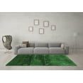 thumbnail image 3 of Ahgly Company Indoor Round Abstract Emerald Green Contemporary Area Rugs, 3' Round, 3 of 4