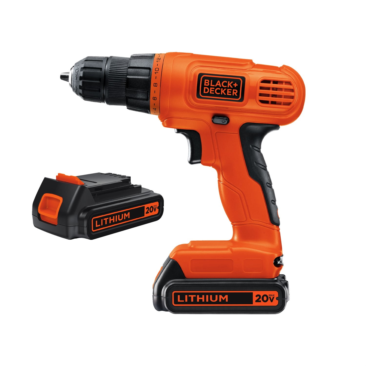 Black + Decker 20 Max Volt Lithium Ion Drill/Driver w/Battery, Charger &  Bit~NEW - BND Treasure Chest