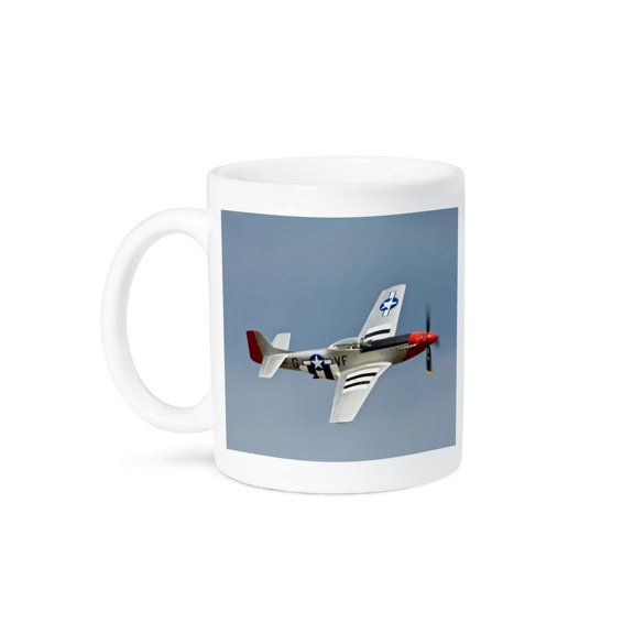3dRose, P-51D Mustang Fighter WWII war plane - US50 BFR0014 - Bernard Friel, 15oz Mug