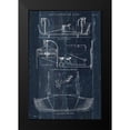 thumbnail image 2 of Wild Apple Portfolio 17x24 Black Modern Framed Museum Art Print Titled - Boat Launching Blueprint I, 2 of 5