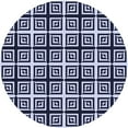 thumbnail image 1 of Ahgly Company Indoor Round Patterned Night Blue Area Rugs, 8' Round, 1 of 6