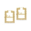 Personalized Script Name Bamboo Earrings