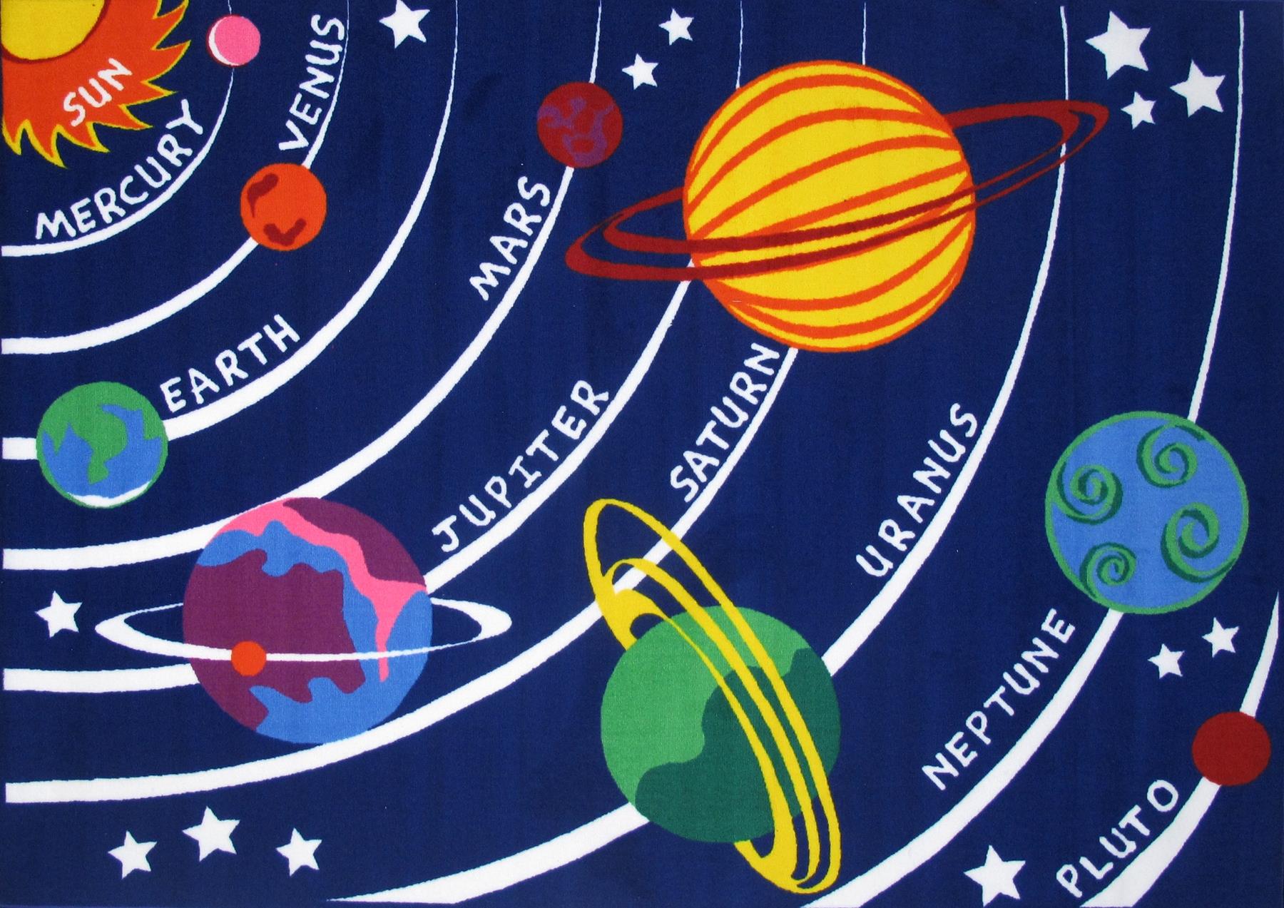 Fun Rugs Children's Fun Time Collection, Solar System