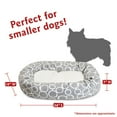 thumbnail image 3 of Majestic Pet Sherpa Fusion Bagel Pet Bed for Dogs, Calming Dog Bed Washable, Small, Gray, 3 of 5