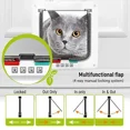 thumbnail image 6 of Weather Proof Cat Door 4 Way Locking for Cat up to 20 lbs for Interior Doors, Cabinet, Garage Doors 4 Sizes Pet Door, 6 of 9