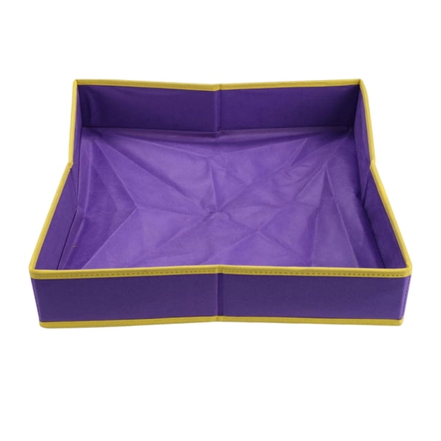 Bandeja de arena para juegos, no tejida, de gran espacio, reutilizable, fácil de transportar. Púrpura 40cmx40cm