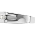thumbnail image 4 of 14K White Gold Lab Grown Diamond Si1/Si2, G H I, 5-Stone Men's Channel Ban (Size 10) Made In India rm3458b-070-10wlg, 4 of 5