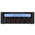 thumbnail image 1 of USB Charging Hub, 40W Universal Charging Block Built In Protection Wireless Charging With LCD Dispaly For Digital Devices Black,White, 1 of 8