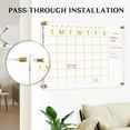 thumbnail image 4 of Acrylic Calendar for Wall Whiteboard, 24''x16'' Weekly Clear Dry Erase Board, Wall Hanging Non-Magnetic Floating Frameless Gold Print Whiteboard with Markers, for Home, Office. Wall Decor, 4 of 8