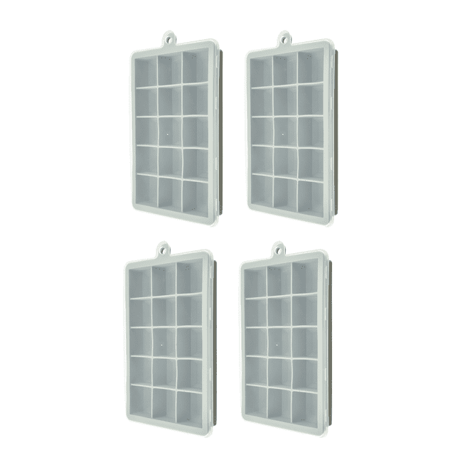 Ice Mold Trays, for Chilled Drinks, Whiskey & Cocktails,Set of 4
