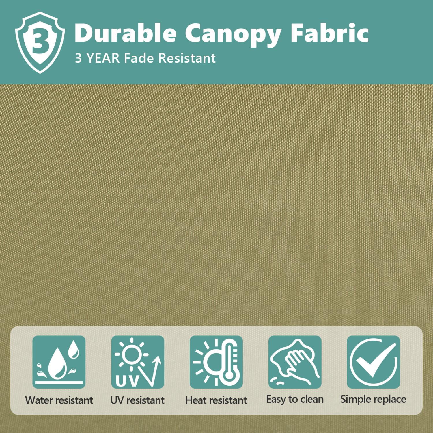 COSIEST 10FT Taupe Double Top Cantilever Outdoor Umbrellas, Large Square Windproof Patio Umbrella for Garden, Deck, Pool