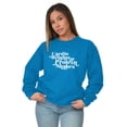 thumbnail image 5 of Cute Cardio Weights Protein Shakes Women Crewneck Sweatshirt Brisco Brands M, 5 of 6