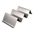thumbnail image 2 of 2 Pack Taco Holders, Taco Stand Rack, Stainless Steel Taco Holders, Each Rack Holds Up to 2 or 3 Tacos. Oven Safe for Baking, Dishwasher and Grill Safe, 2 of 8