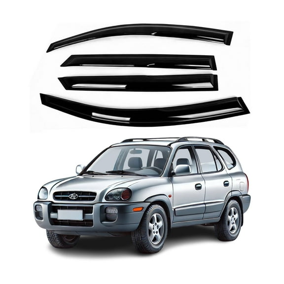 Fits Tucson 05-09 Acrylic Window Visor Sun Rain Deflector Guard