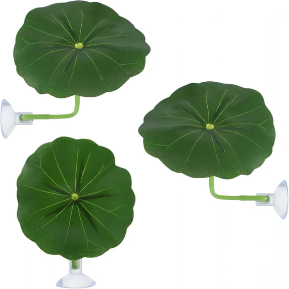 BPPEG 3 Pack Betta Fish Toys,Plastic Betta Bed Leaf Hammock for Fish Tank Decorations,Safe Soft Aquarium Decor Plants with Suction Cups for Shrimp,Small-Fish(2.56 Inches)