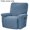 Blue, variant on Naierhg Recliner Cover Stretch Soft Polyester Non Slip Side Pocket Jacquard Cover for Home