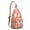 Citrus, variant on Tropical Flamingo Sling Backpack – Boho Watercolor Pink Flamingo Crossbody Bag for Women, Lightweight Vintage Floral Hiking Shoulder Bag for Travel & Beach