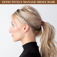 thumbnail image 2 of Soft 'N Style Flexible Headbands Stretch Headband Headbands Women (10pc-color), 2 of 8