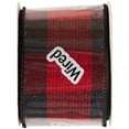 thumbnail image 3 of Offray Ribbon, Red and Black Buffalo Check 2 1/2 inch Wired Edge Woven Ribbon, 9 feet, 3 of 11