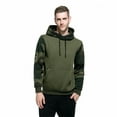 thumbnail image 2 of Curuila Mens Hoodies Camouflage Print Long Sleeve Pullover With Pocket Fashion Sport Warm Autumn Winter Sweatshirt Green Size M, 2 of 5