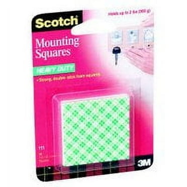 1 Inch Heavy Duty Mounting Squares Double Faced (Pack of 2)