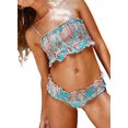 thumbnail image 3 of Maillots de Bain Bandeau 2 Pièces Taille Haute pour Femmes, 3 of 6