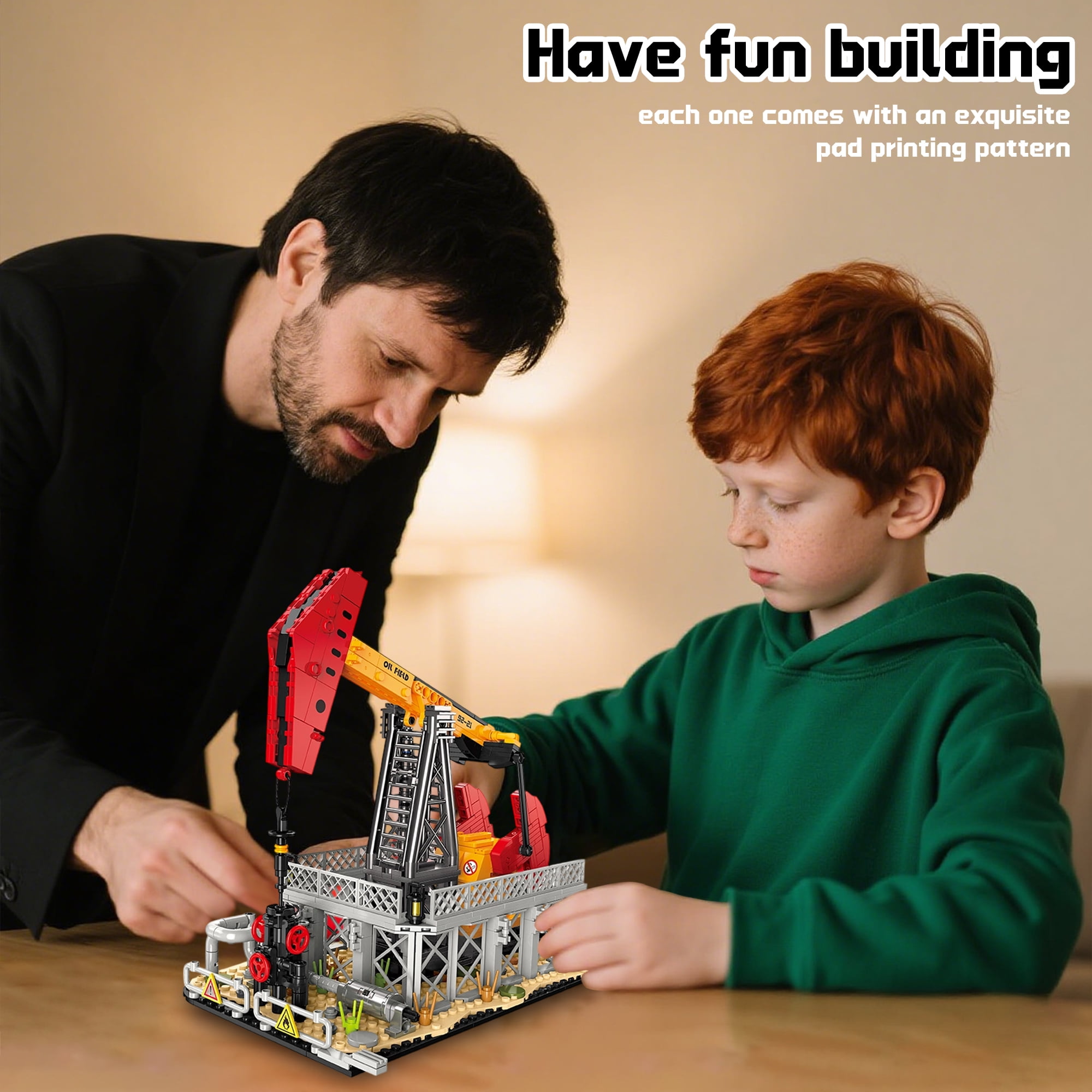Remocguys Oil Pumping Machine Building Sets Compatible with Lego Chemical Factory Plant Model Toy for Adults Boy 666PCS