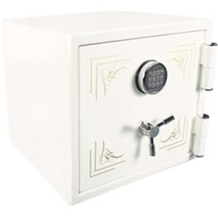 Keypad Fireproof Jewelry Safe - White - 1.91 cu. ft. - Secure Storage Solution