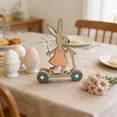 thumbnail image 6 of Kumdkd Wooden Easter Bunny Figurine Ornament, 4.72x1.97x11.81in, Cute Bunny with Basket Animal Statue, Hand-Painted Home Decor, Shelf & Tabletop Decoration, Spring & Holiday Gift, 6 of 7