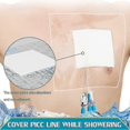 thumbnail image 3 of Waterproof Dialysis Catheter Shower Cover 10x12 Inch Protector With Non-stick Center Pad Picc Line Bandage Patch Dressing Wounds Chest Port Pd Periton, 3 of 5