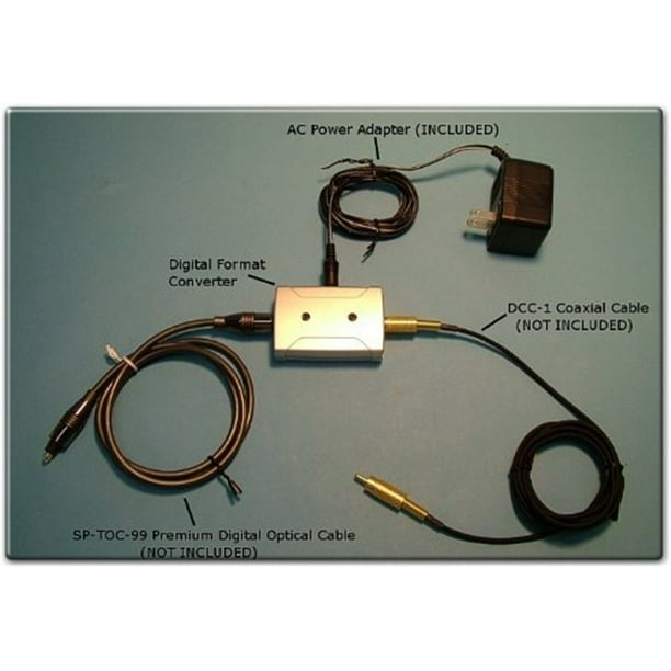 PREMIUM OPTICAL INPUT TO COAXIAL OUTPUT DIGITAL FORMAT CONVERTER