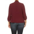 thumbnail image 4 of Women's Solid Casual Plus SizeDraped Cardigan Blazer Jacket, 4 of 5
