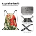 thumbnail image 3 of Kdxio Vibrant Amaryllis Flowers Print Drawstring Backpack Bag,Waterproof Draw String Back Sack, Gym Drawstring Bags Swim Bag For Unisex, 3 of 5