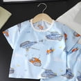 thumbnail image 5 of Toddler Boy Summer Clothes Funny Letter T Shirt Elastic Waist Pockets Shorts Set 2 Piece Outfit,Functional Pockets 6-12 Months 12-24 Months 2t 3t 4t 5t 6t 7t 8t 9t Children 2-3 Years, 5 of 6