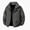 Dark Gray, variant on Men's Insulated Jacket Zip Front and Utility Pockets for Outdoor White S