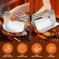 thumbnail image 7 of Trianu Stainless Steel Burger Press, 5.5 inch Round Burger Smasher, Non-Stick Smooth Hamburger Press Bacon Press Flat Bottom Without Ridges, Grill Press for Flat Top Griddle Grill Cooking, 7 of 7