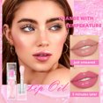 thumbnail image 3 of Brillo de labios de espejo que cambia de Color por temperatura, brillo de labios hidratante duradero, brillo de labios nacarado, esmalte de labios transparente rosa, 3 of 5
