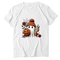 thumbnail image 6 of Halloween Shirts for Women Tshirts for Women Cute Halloween Ghost Shirt Crew Neck T Shirts for Women Oversized Tshirts Halloween Graphic Tee Shirts for Women Halloween Clothing, 6 of 6
