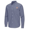 thumbnail image 2 of Men's Antigua Navy Houston Astros Ellis Woven Tri-Blend Button-Down Shirt, 2 of 3