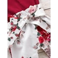 thumbnail image 6 of Newborn Infant Baby Girl outfits Floral Pants Long Sleeve Cotton Ribbed Bodysuit Romper 3PCS Clothes Set, 6 of 7