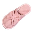 thumbnail image 2 of Taqqpue Open Toe Slipper for Women Women Fashionable Casual Winter Closed Toe Home Friendly Soft Cotton Flat Slippers Fuzzy House Slippers Gift for Women, 2 of 6