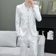 thumbnail image 2 of Trajes y blazers para hombre con estampado de sello blanco, chaqueta de un solo pecho para hombre, abrigos, ropa clásica de verano y primavera, ropa masculina, 2 of 4