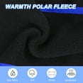 thumbnail image 4 of Uxcell Ear Warmer Headband, Polar Fleece Ear Warmer Winter Stretchy Running Sweatband with Buttons for Jogging Black/Blue, 4 of 7