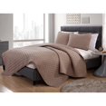 thumbnail image 1 of VCNY Home Nina Bedding Collection Luxury Premium Ultra Soft Quilt Coverlet, Comfortable 3 Piece Set, Modern Geometric Design For Home Hotel Decor, Full/Queen, Taupe, 1 of 4
