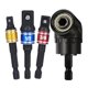 thumbnail image 2 of Adaptador de taladro de 4 piezas, broca en ángulo de 105°, adaptadores de enchufe de 1/2 pulg., 3/8 pulg. y 1/4 pulg. de 360° para tornillos de tuerca, 2 of 15