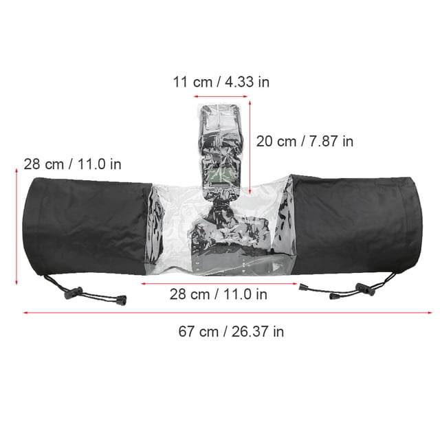 Protector De Cámara Impermeable Superior Flash Cámara Cubierta De Lluvia Negro Para Cámara Impermeable
