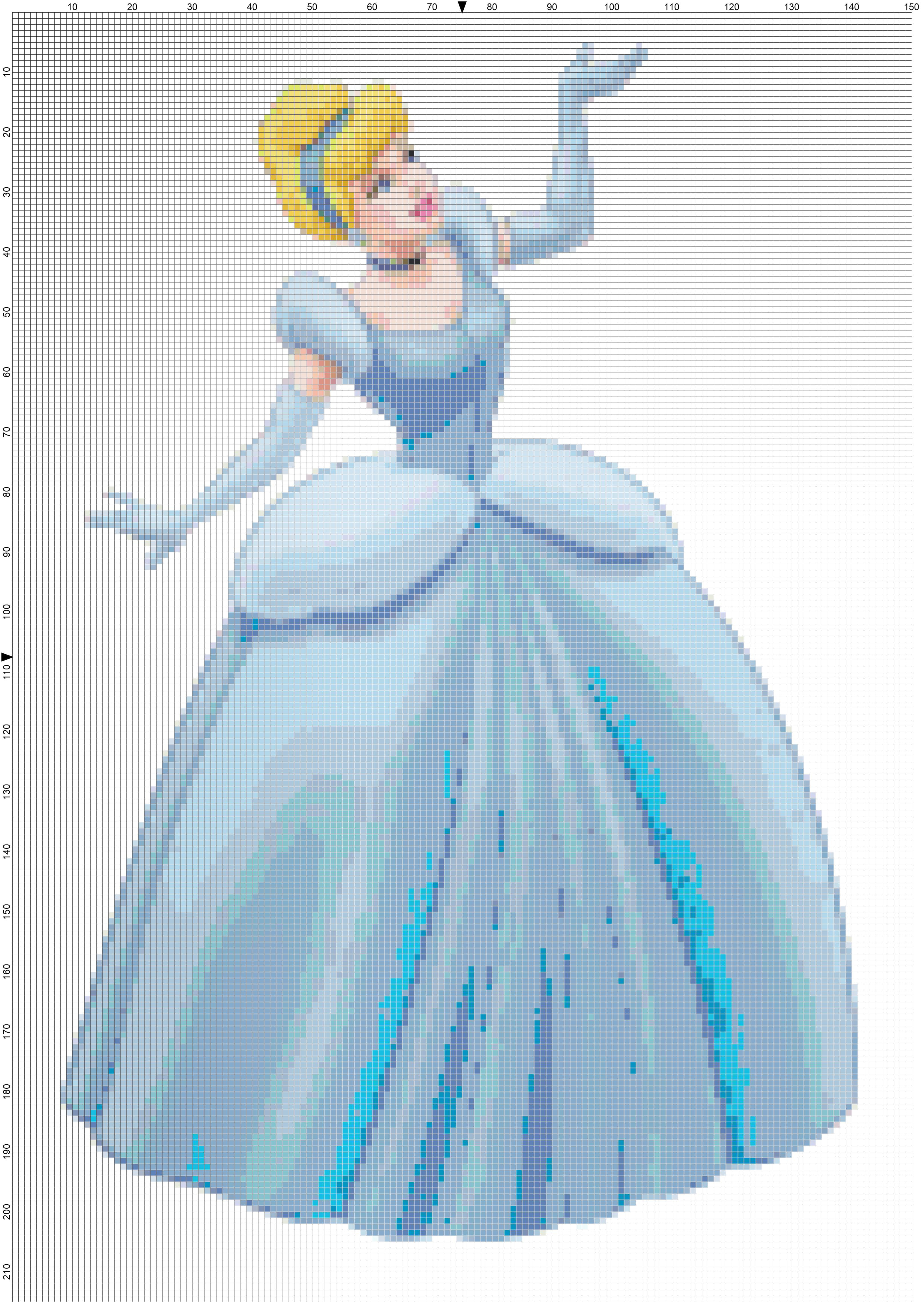 Disney Parks 'Past, Present, Feature' Cinderella Castle Cross Stitch,  price tracker / tracking,  price history charts,  price  watches,  price drop alerts