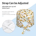 thumbnail image 4 of Kdxio Bee and Flowers Pattern Turban Hat for Women Men Comfortable Adjustable Cleaning Working Cap with Sweatband, 4 of 8