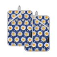 thumbnail image 7 of Yayeee Pot Holders Kitchen Heat Resistant with Pockets 7"x9.8" Cotton Oven Cooking Hot Pads, Elegant Daisy Pattern, 7 of 7